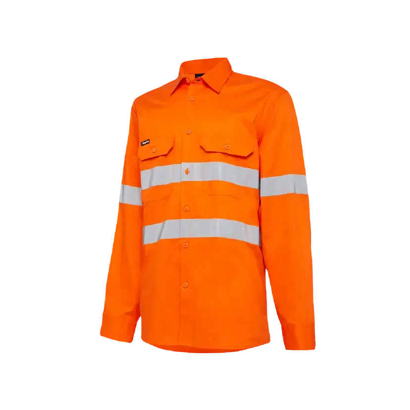 KingGee Basic Vented Drill Shirt Taped K54030 Metro Workwear