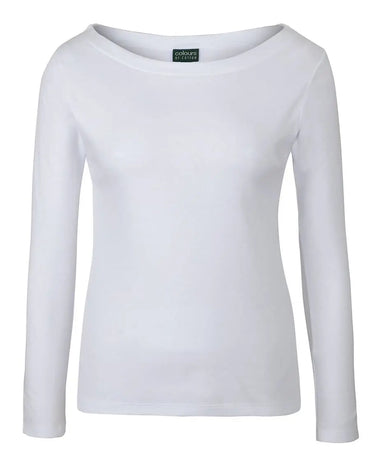 C Of C  Ladies L/S Boat Neck Tee 1BTL Jb's Wear