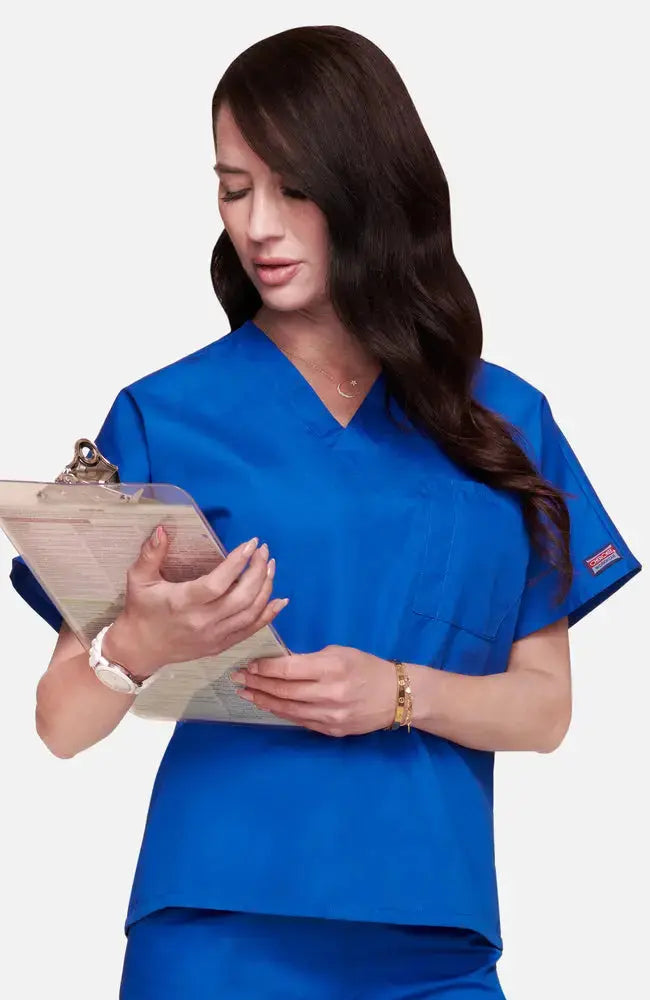 Cherokee Original Unisex V-Neck 2 Pocket Scrub Top 4777Â Simply Scrubs Australia