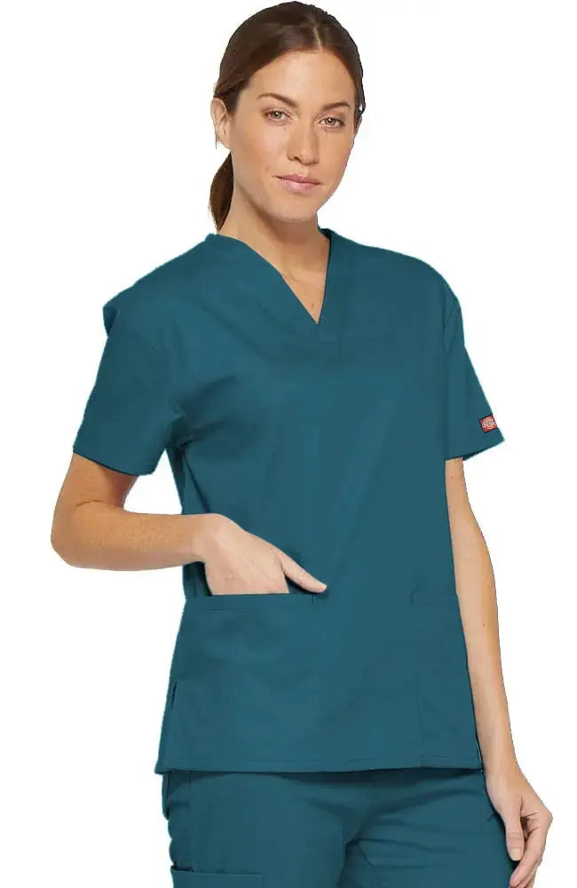 Dickies EDS Signature Women's V-Neck Scrub Top 86706Â Simply Scrubs Australia