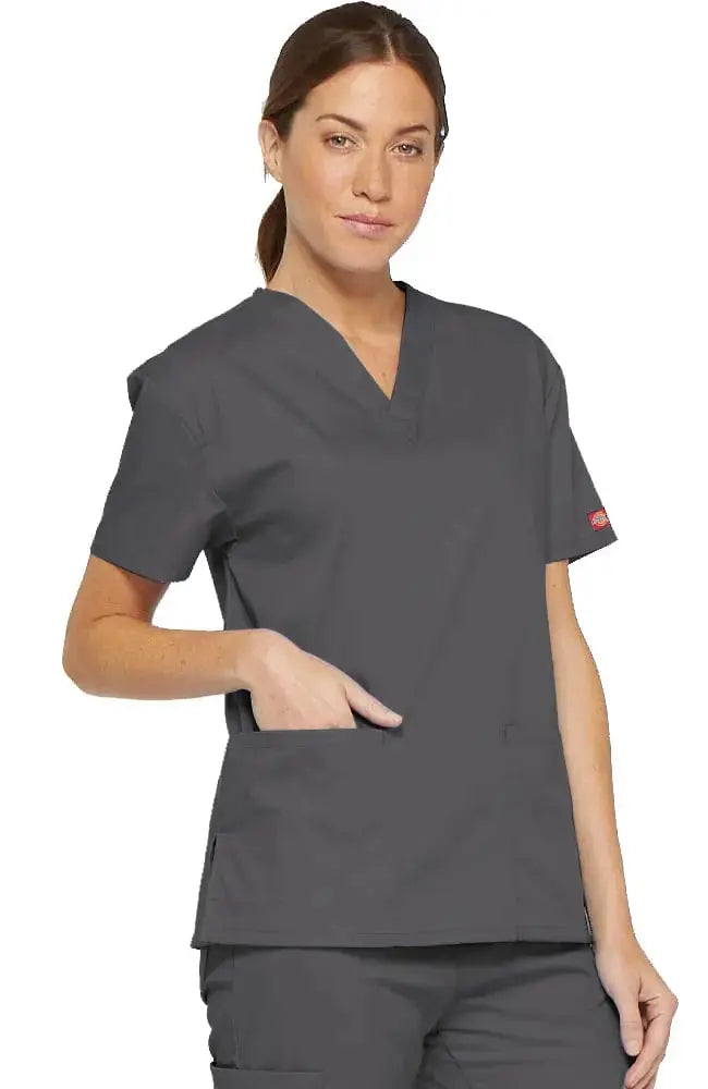 Dickies EDS Signature Women's V-Neck Scrub Top 86706Â Simply Scrubs Australia