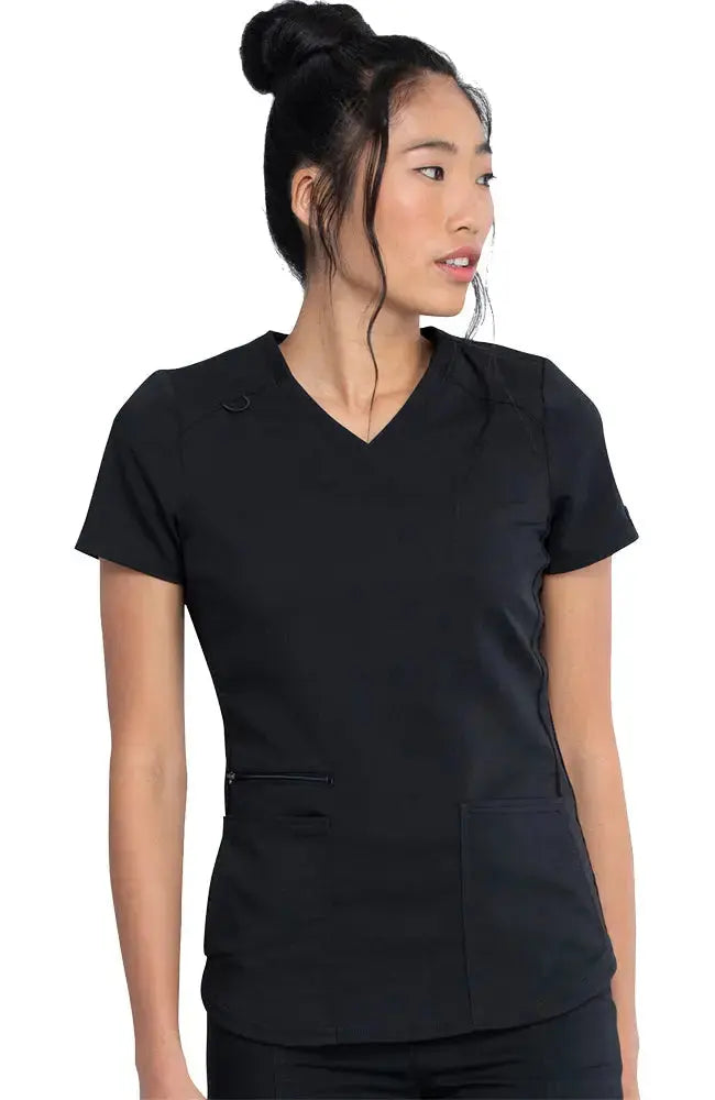 Dickies Balance Women's Knitted Panel Scrub Top DK875Â Simply Scrubs Australia