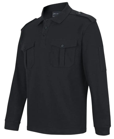 Jb's Long Sleeve Epaulette Polo Shirt 210EL - City Workwear