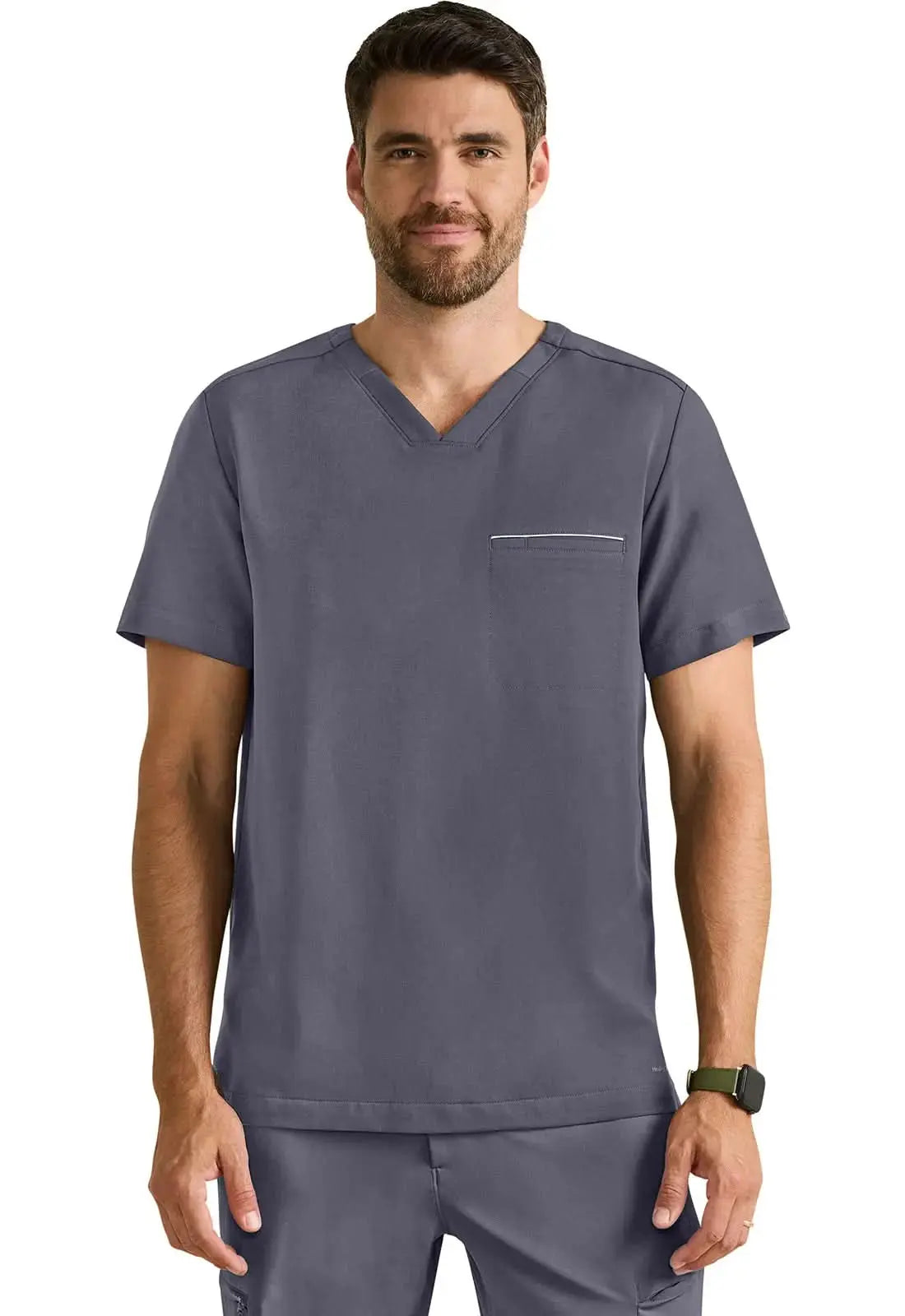 Healing Hands Purple Label Spencer Men's Scrub Top 2381Â Simply Scrubs Australia