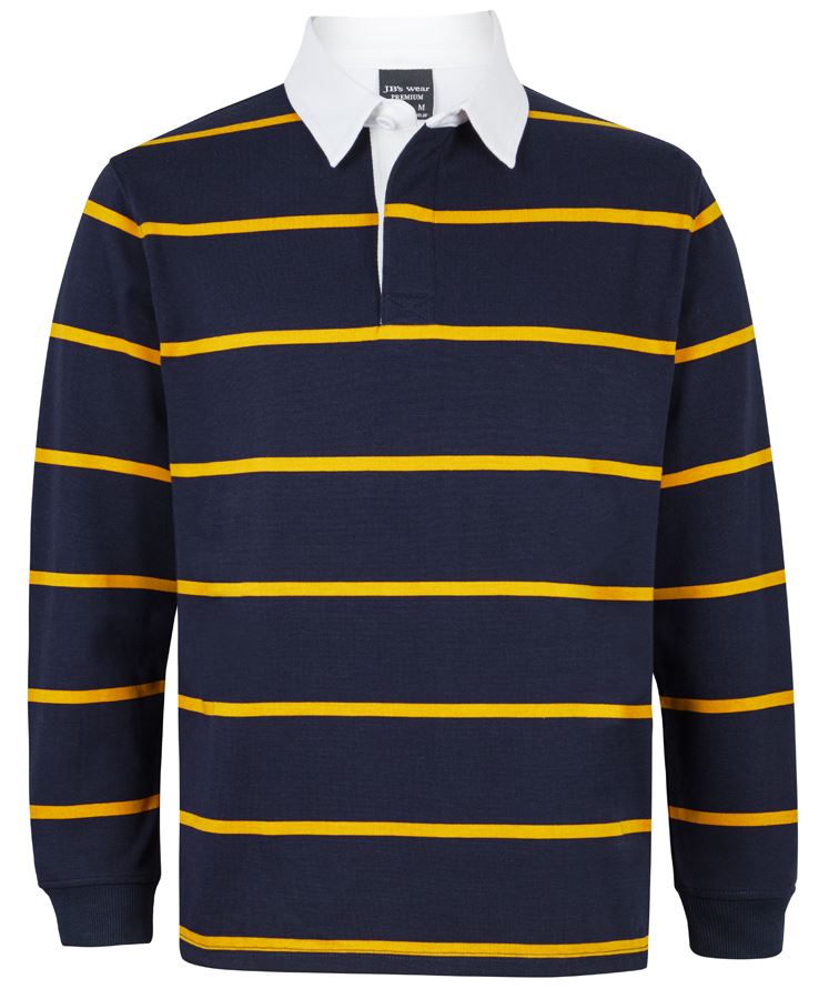Jb's Yarn Dyed Rugby Polo Shirt 3RYD