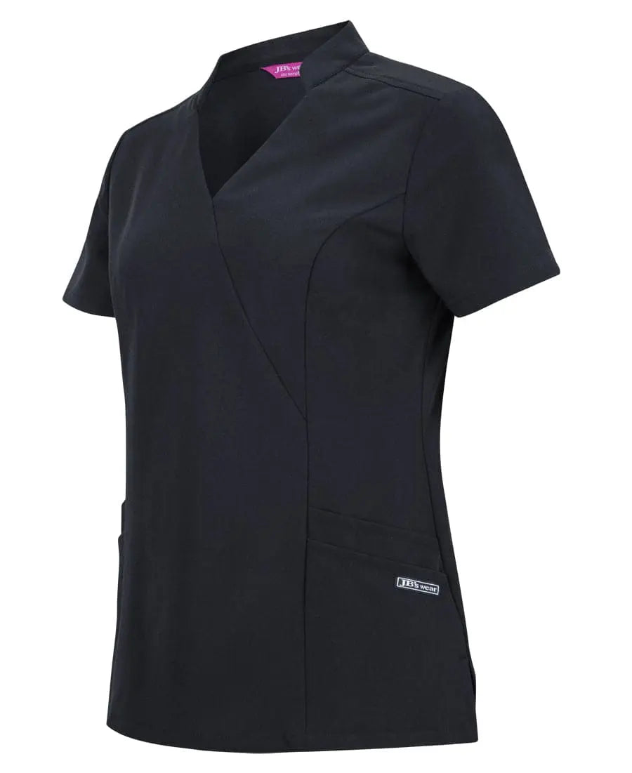 Jb's Ladies Mandarin Collar Scrub Top 4SMT1 - City Workwear