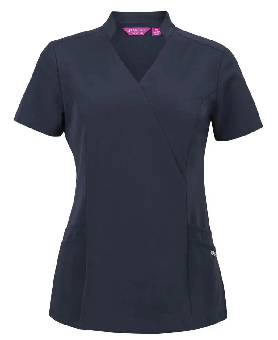 Jb's Ladies Mandarin Collar Scrub Top 4SMT1 Simply Scrubs Australia