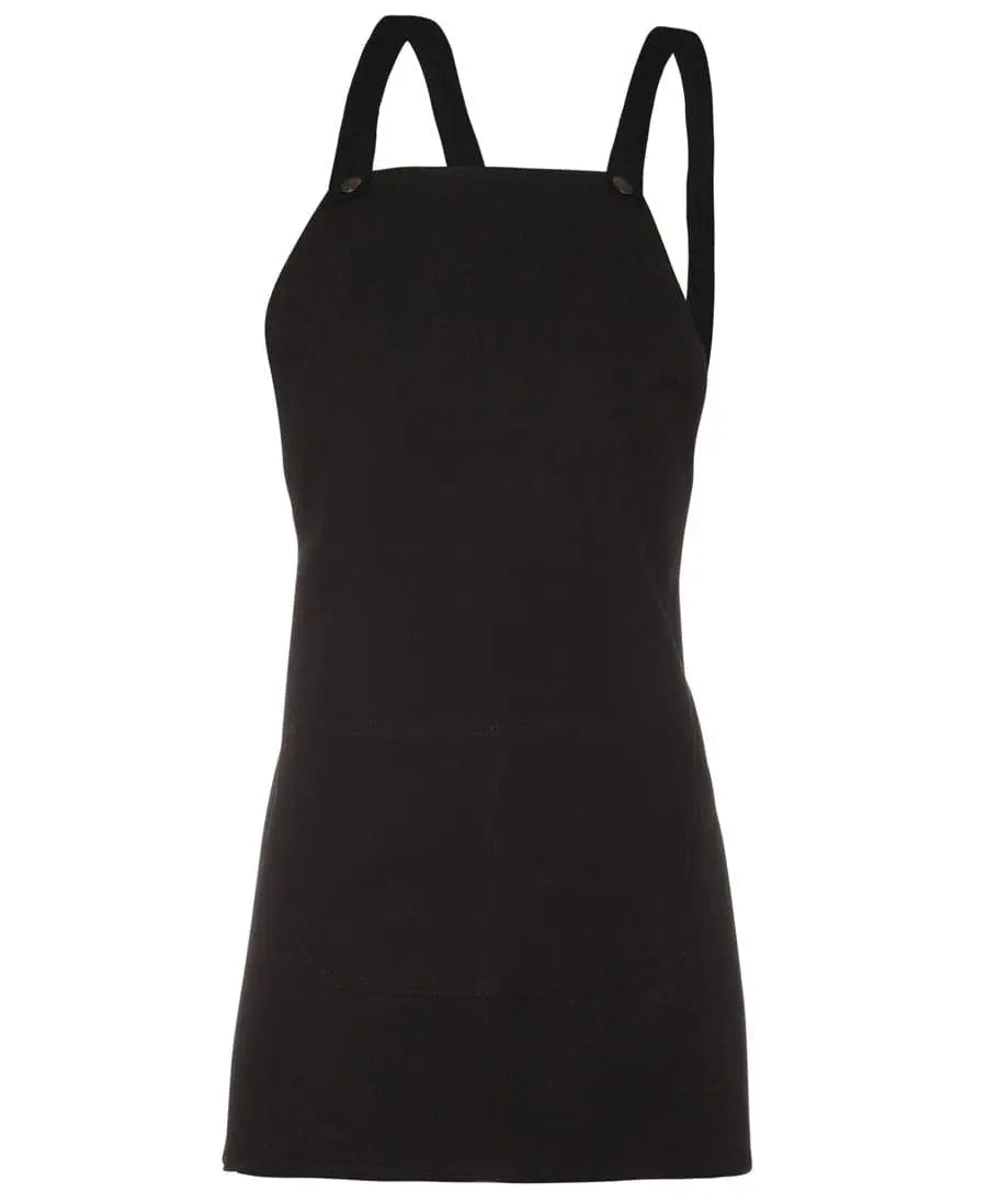 Jb's Wear Cross Back Apron 5ACBE Jb's Wear Black