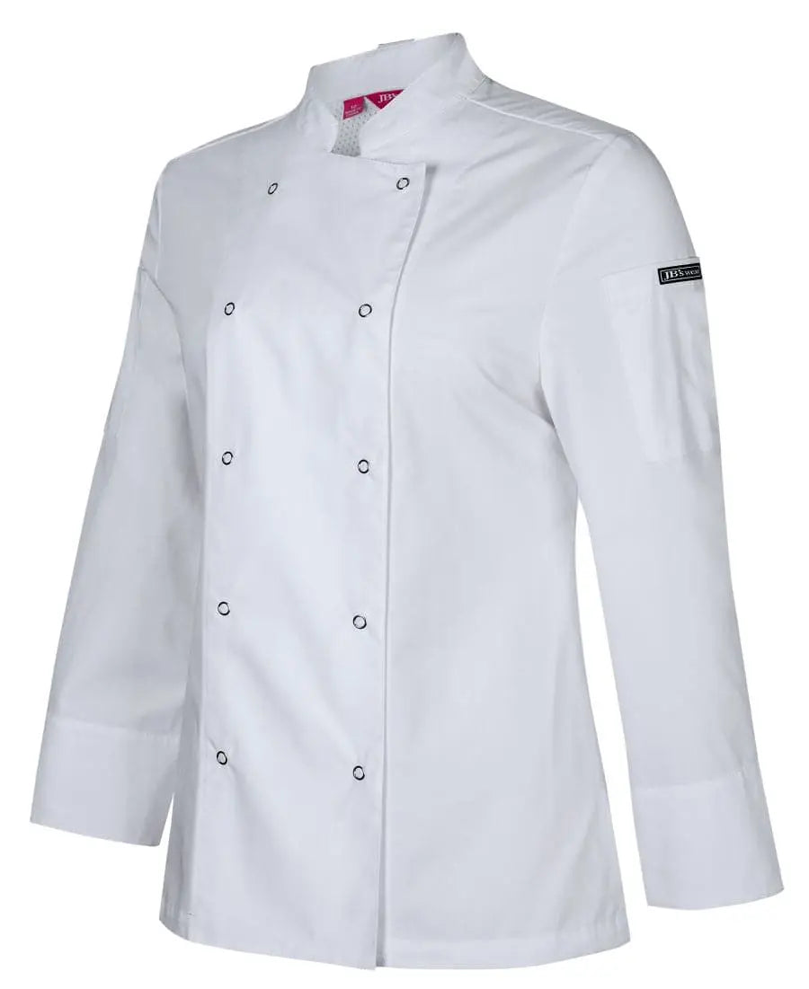 Jb's Women’s Long Sleeve Button Chef Jacket 5CJL1 - City Workwear