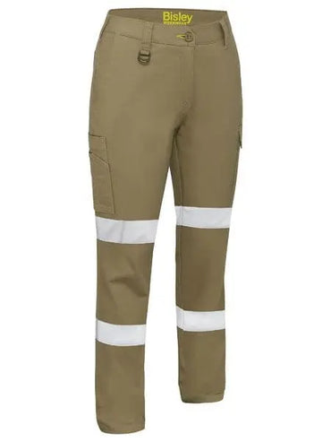 Bisley Women's Stretch Taped Cotton Cargo Work Pants BPLC6008T - City Workwear