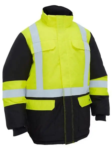 Bisley H Taped Hi Vis Freezer Hooded Jacket BJ6454HT - City Workwear