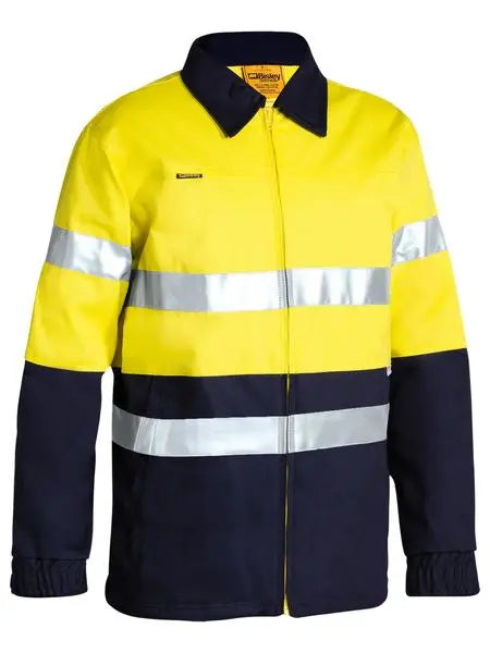 Bisley Workwear 3m Taped Hi Vis Drill Jacket BK6710T - City Workwear