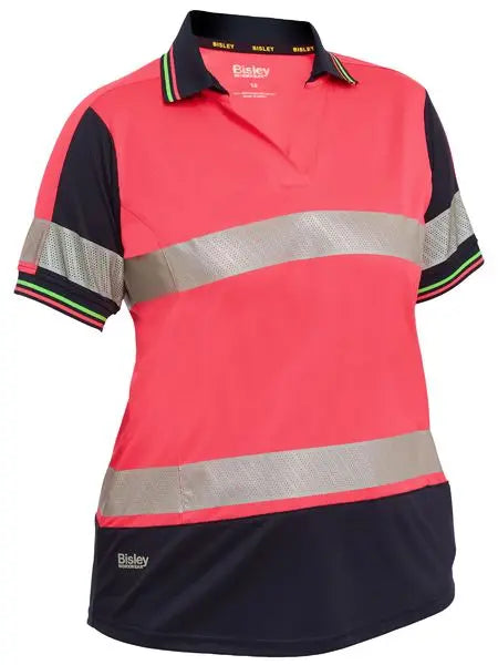 Bisley Women's Taped Hi Vis Polo Shirt BKL1225T - City Workwear