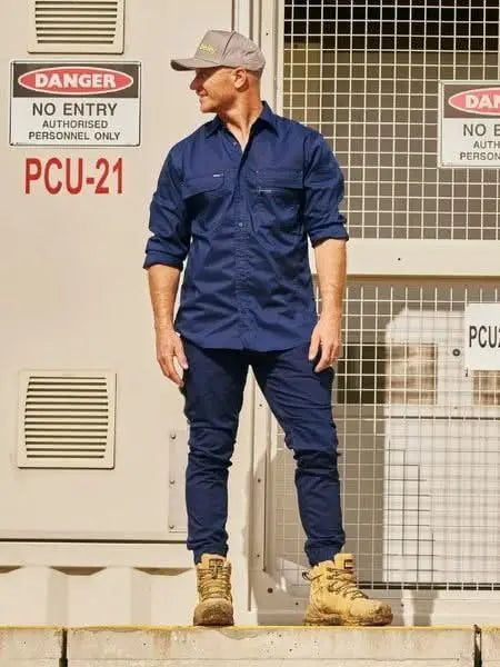 Bisley X Airflow Stretch Ripstop Cuffed Work Pants BP6151 - City Workwear