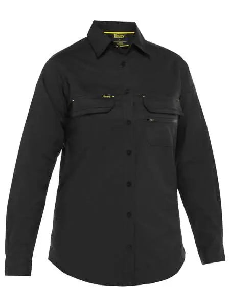 Bisley Women's X Airflow Stretch Ripstop Work Shirt BL6490 - City Workwear