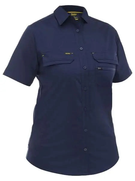 Bisley Women's X Airflow Stretch Ripstop Work Shirt BL1490 - City Workwear