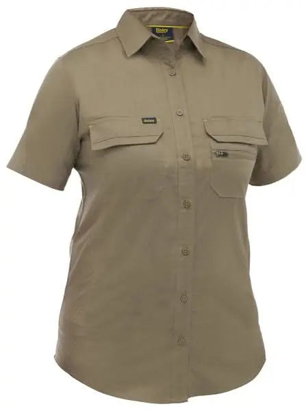 Bisley Women's X Airflow Stretch Ripstop Work Shirt BL1490 - City Workwear