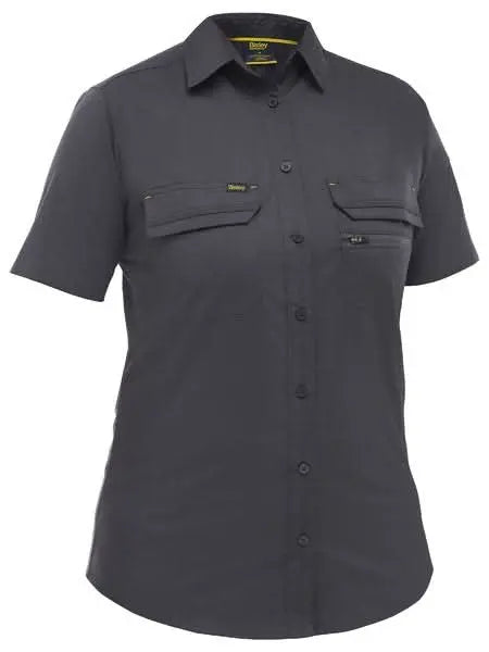 Bisley Women's X Airflow Stretch Ripstop Work Shirt BL1490 - City Workwear