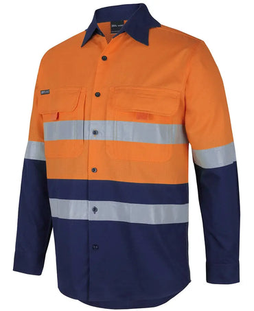 Hi Vis (D+n) Ripstop L/s Fishing Shirt 6DNRL Metro Workwear.