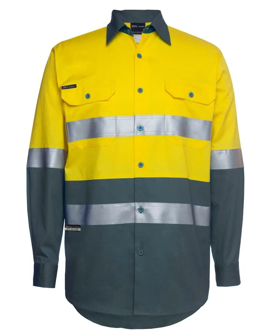 JB'S Hi-Vis Long Sleeve Work Shirt 6DNWL Jb's Wear