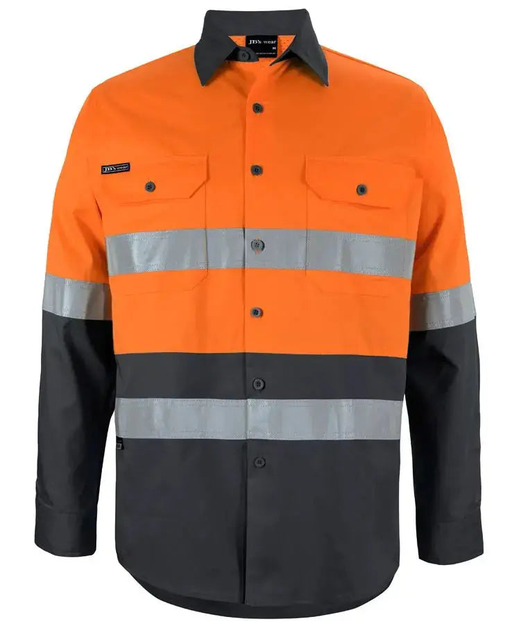 JB'S Hi-Vis Long Sleeve Work Shirt 6DNWLÂ