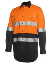 JB'S Hi-Vis Long Sleeve Work Shirt 6DNWL Jb's Wear