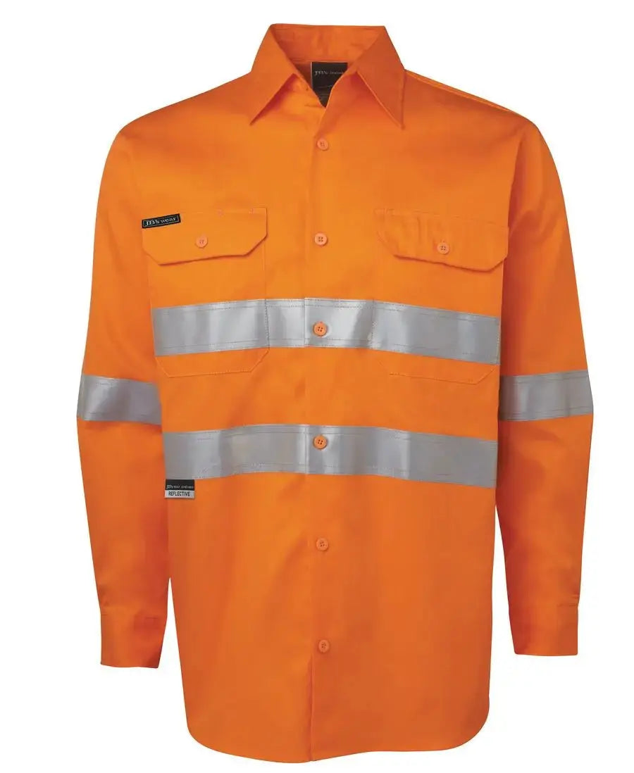 JB'S Hi-Vis Long Sleeve Work Shirt 6DNWLÂ