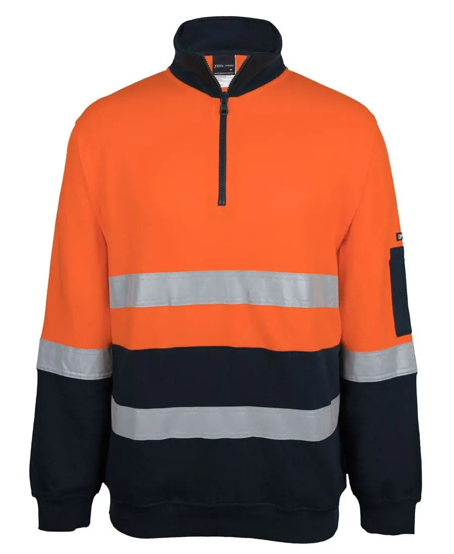 JB'S Hi-Vis 310 Cotton Day Night 1/2 Zip Fleece 6DVFM - City Workwear