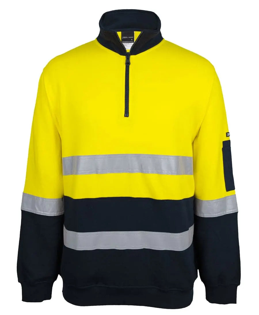 JB'S Hi-Vis 310 Cotton Day Night 1/2 Zip Fleece 6DVFM - City Workwear