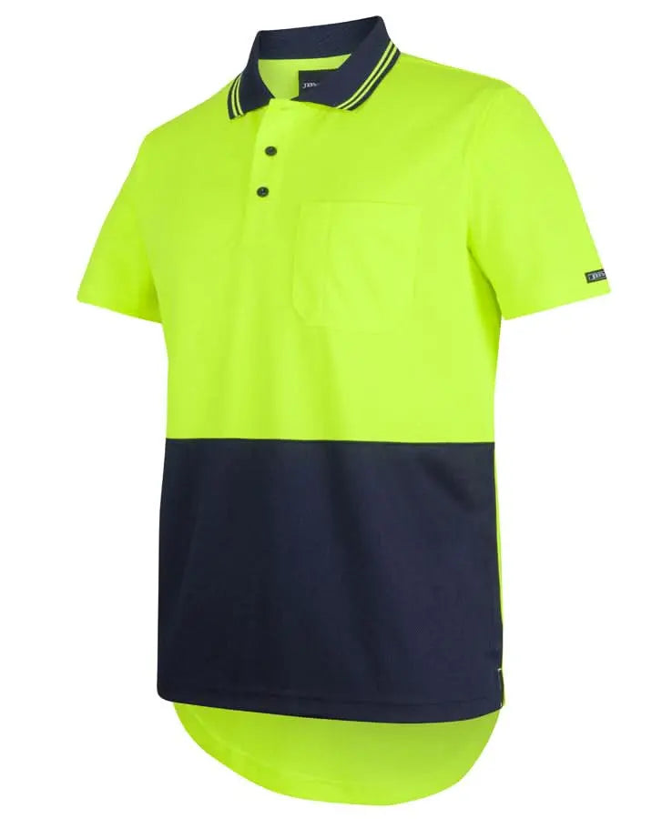 JB's Hi-Vis Short Sleeve Drop Tail Polo Shirt 6HDS - City Workwear