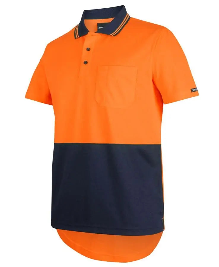 JB's Hi-Vis Short Sleeve Drop Tail Polo Shirt 6HDS - City Workwear