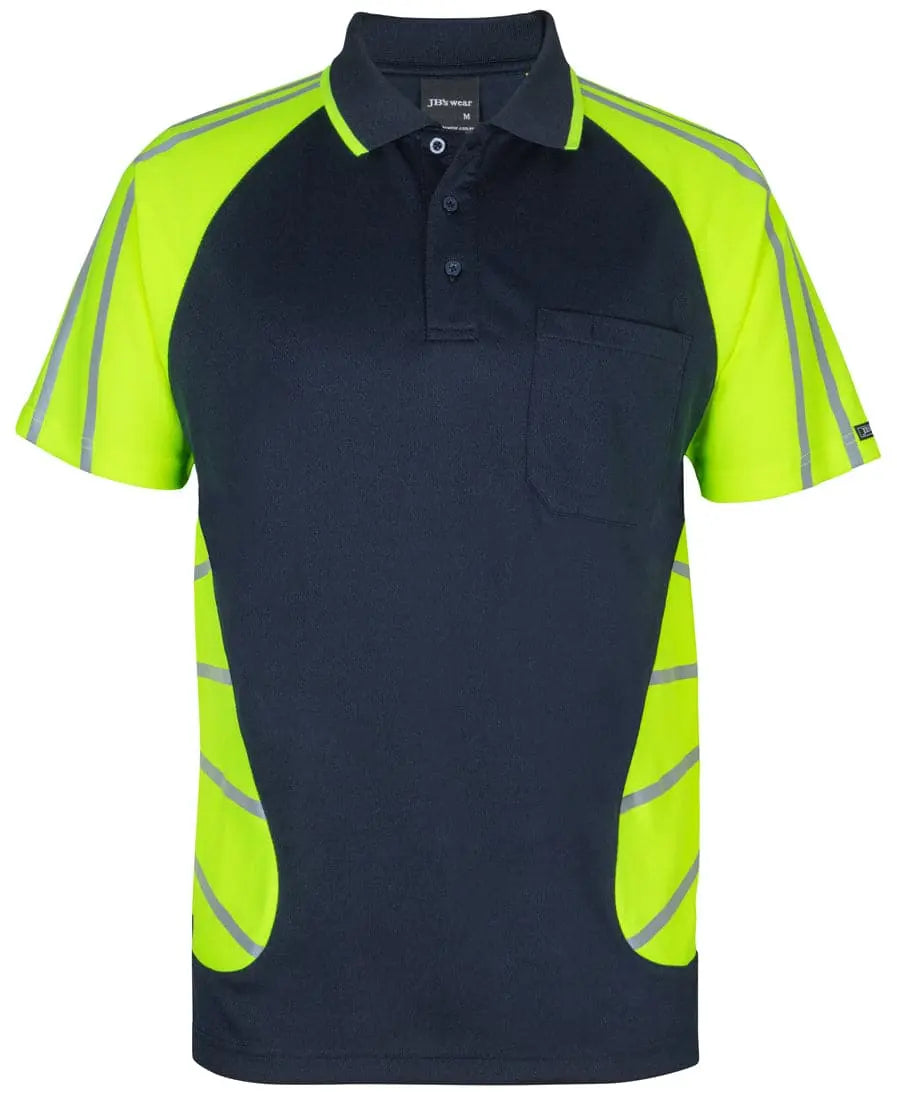 Jb's Street Spider Hi Vis Polo With Reflective Stripes 6HSSR - City Workwear