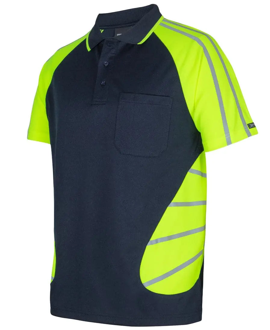 Jb's Street Spider Hi Vis Polo With Reflective Stripes 6HSSR - City Workwear