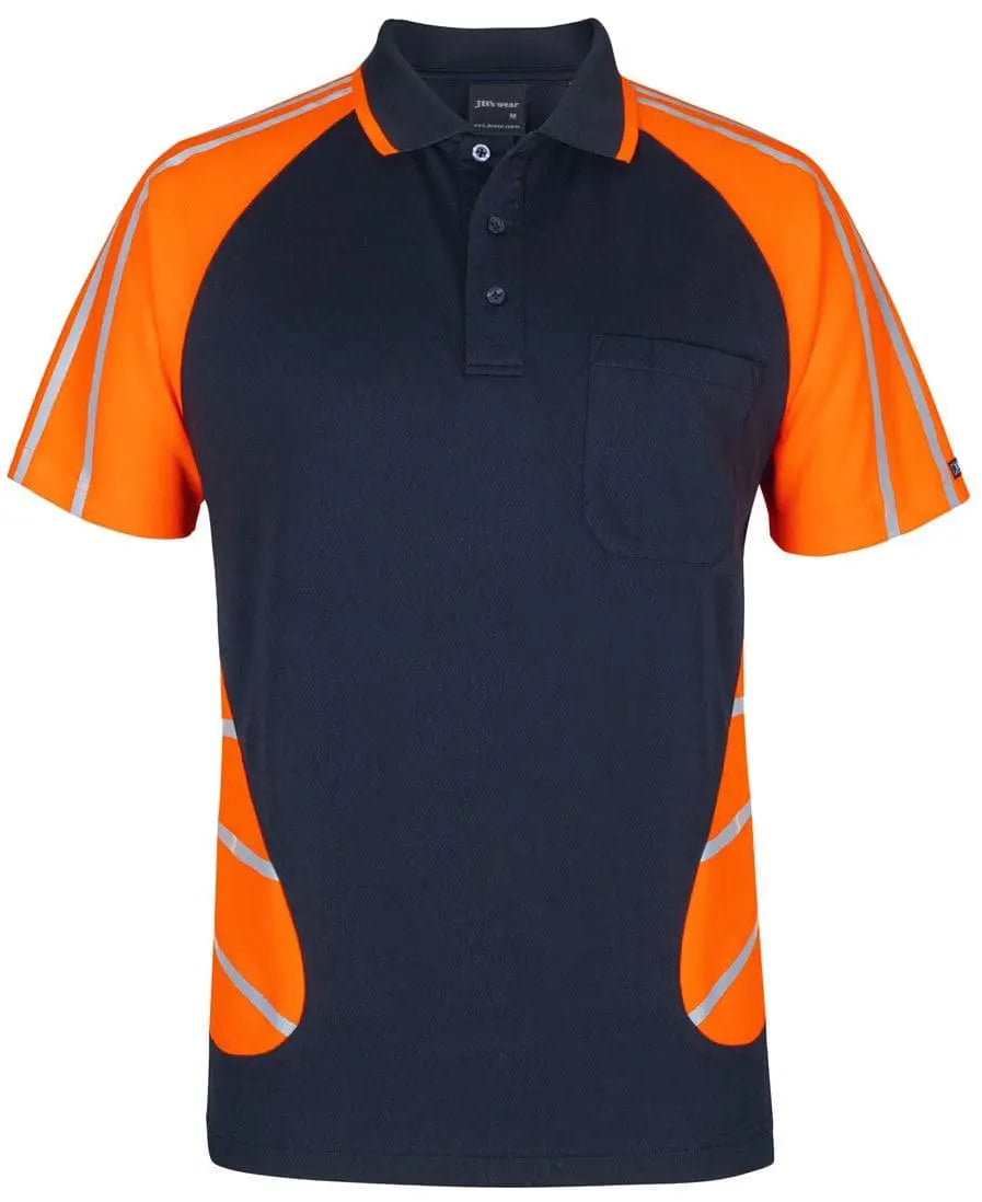 Jb's Street Spider Hi Vis Polo With Reflective Stripes 6HSSR - City Workwear