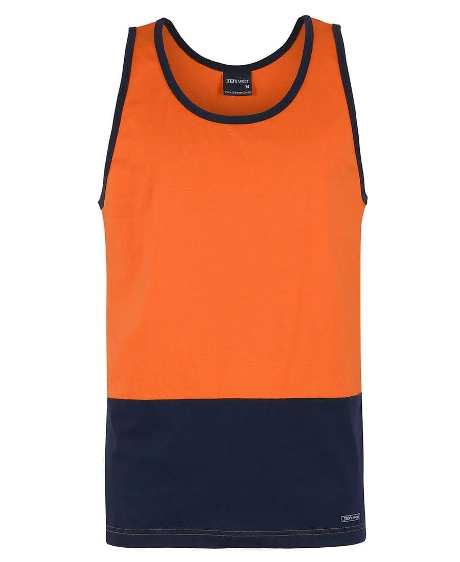 JB'S Hi-Vis Traditional Cotton Singlet 6HTCS - City Workwear