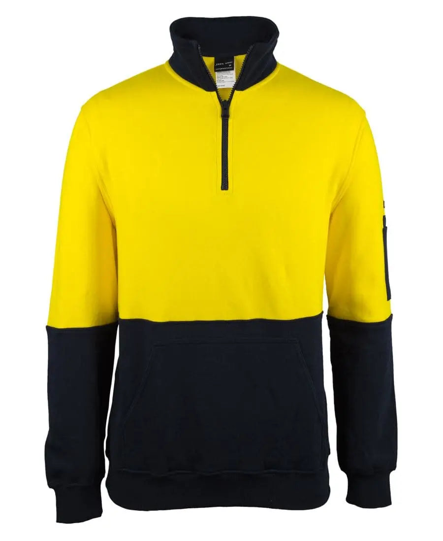 JB'S Hi-Vis 310 Cotton 1/2 Zip Fleece 6HVFM - City Workwear