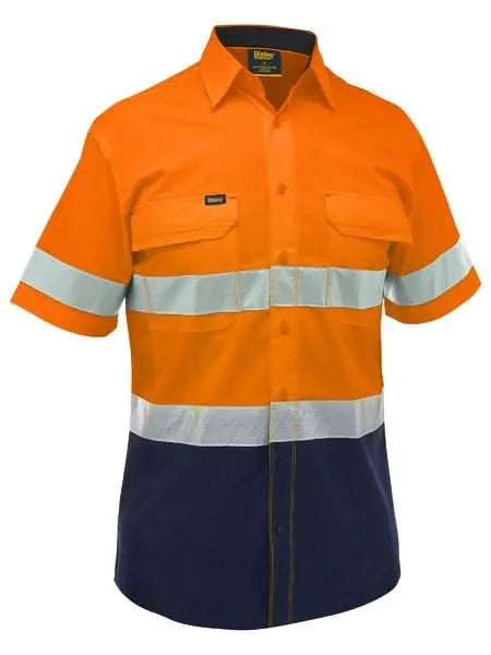 Bisley Women's X Airflow Taped Hi Vis Ripstop Work Shirt BS1491T - City Workwear