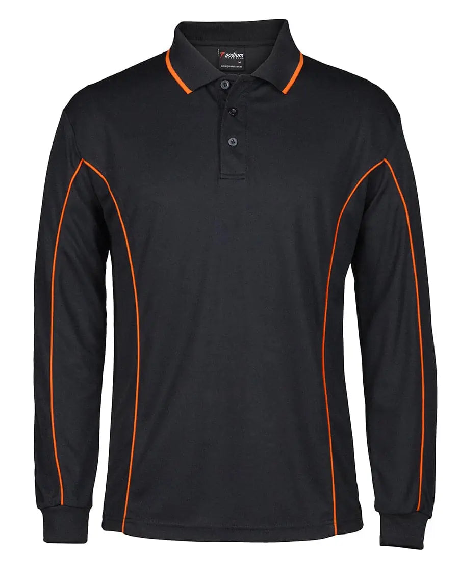 JB'S podium l/sleeve piping polo 7PIPL - Flash Uniforms
