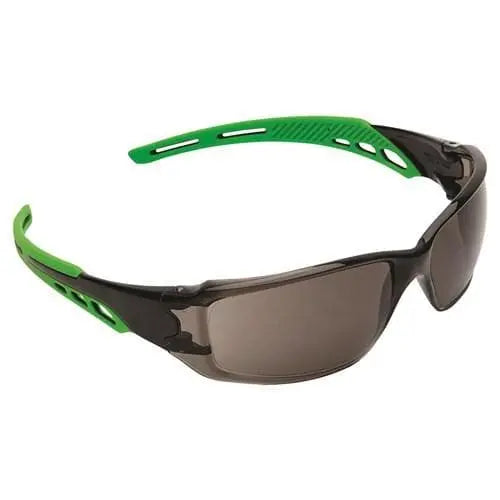 Pro Choice Cirrus - Smoke Polycarbonate Frame With Soft Green Arms X12 - 9182 - City Workwear
