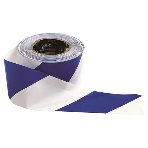 Pro Choice Blue/white Hazard Tape - BW10075 PPE Pro Choice 100M X 75MM