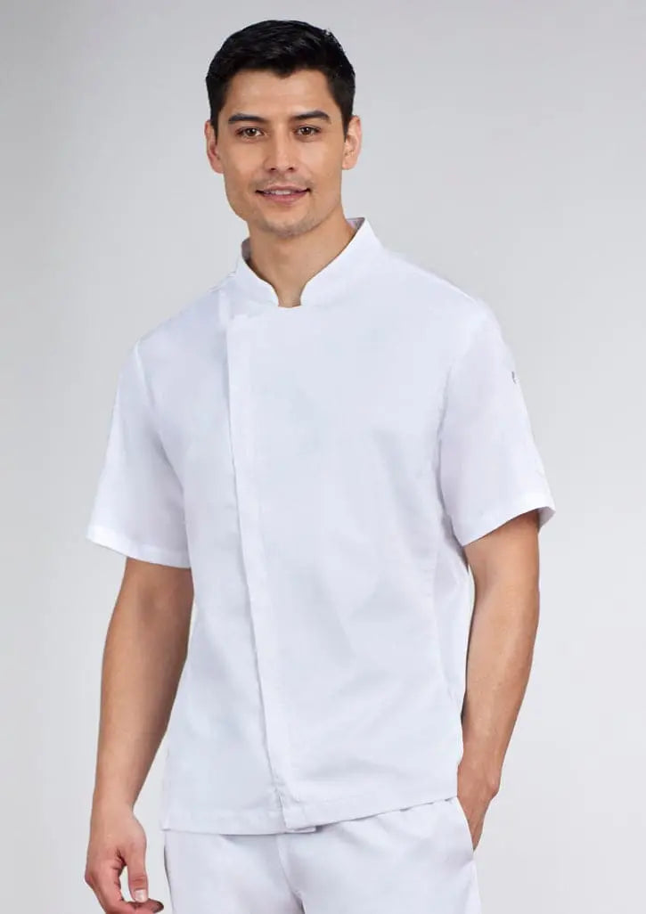 Biz Collection Men's Alfresco Short Sleeve Chef Jacket CH330MS - City Workwear