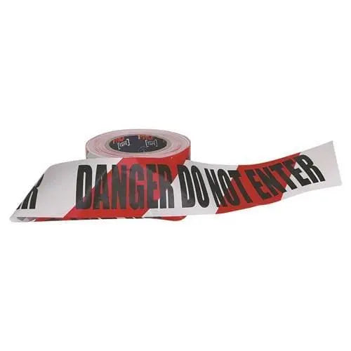 Pro Choice "Danger Do Not Enter" On Red/white Hazard Tape - DDNET10075 - City Workwear