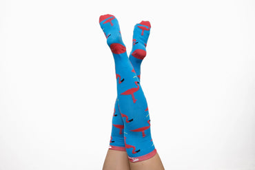 Softies Women's Fashion Flamingoes Nursing Socks FLAMS01 - City Workwear