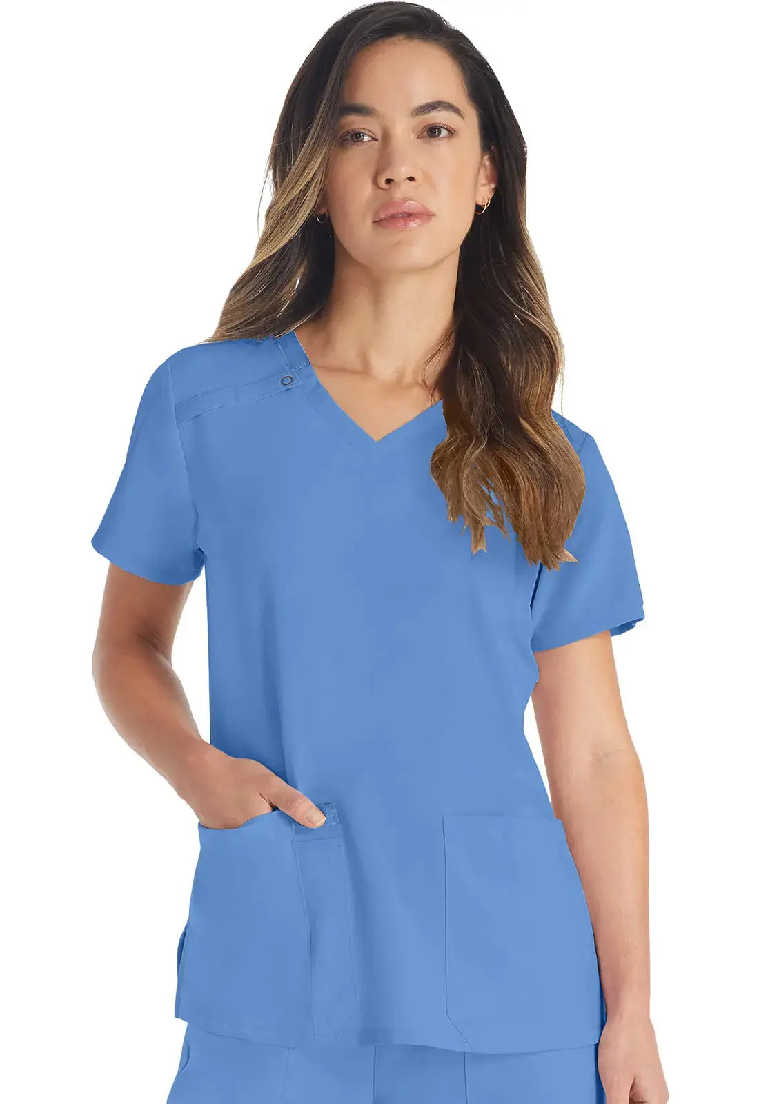 Dickies EDS Essentials Women's V-Neck Scrub Top DK615Â Simply Scrubs Australia