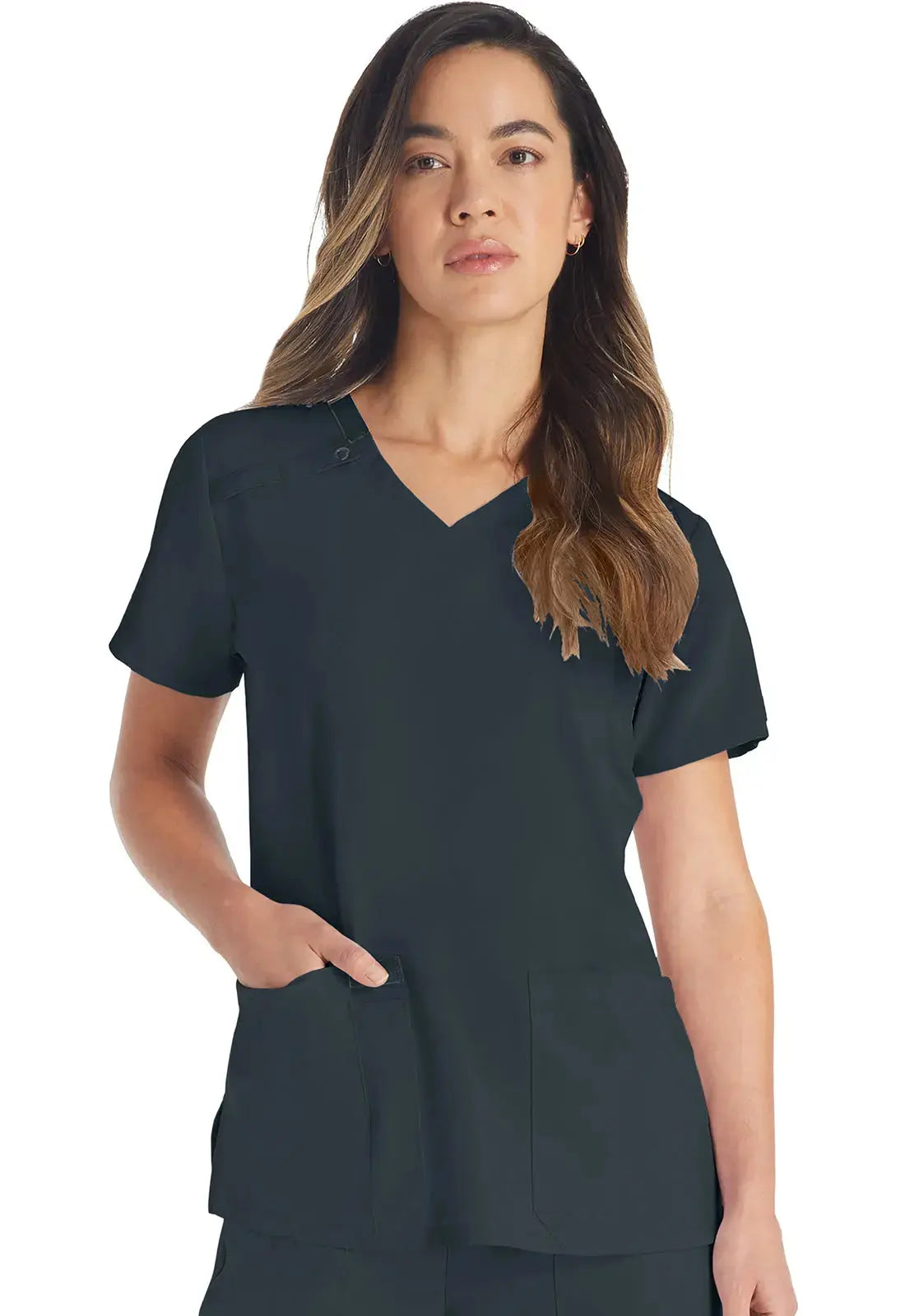 Dickies EDS Essentials Women's V-Neck Scrub Top DK615Â Simply Scrubs Australia