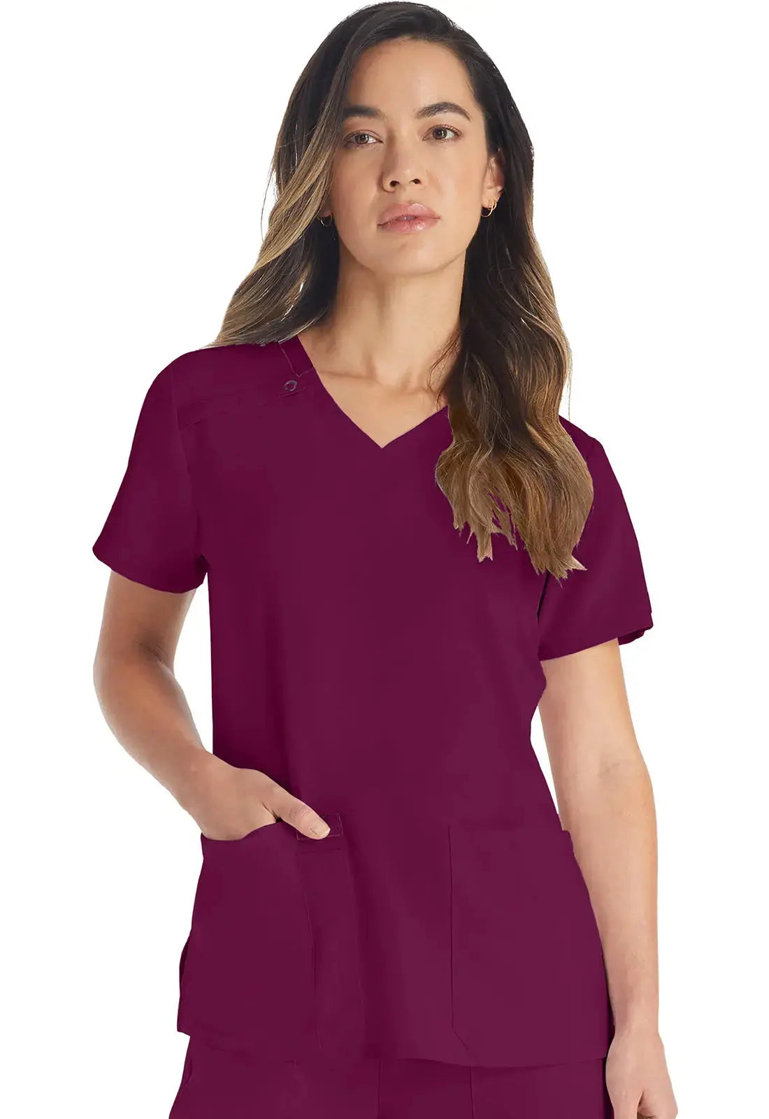 Dickies EDS Essentials Women's V-Neck Scrub Top DK615Â Simply Scrubs Australia