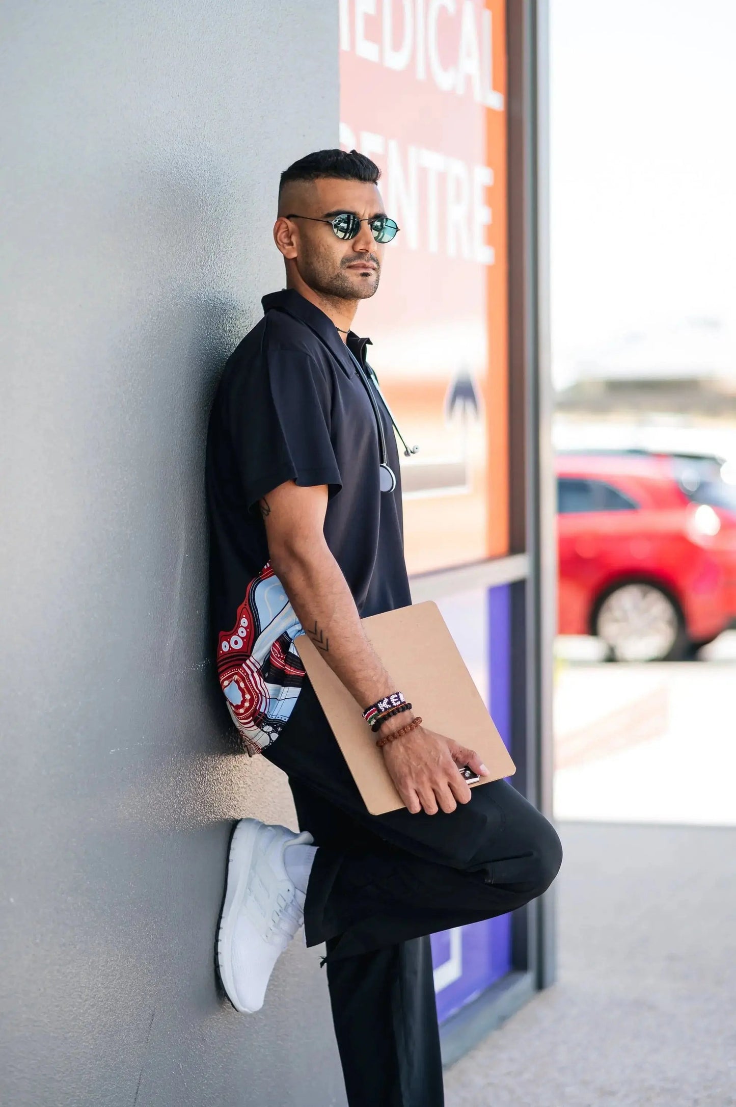 Pilbara Indigenous Men's Corporate Polo Shirt P01MS Simply Scrubs Australia