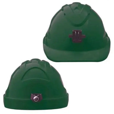 Pro Choice Hard Hat (V9) - Unvented, 6 Point Push-lock Harness C/w Lamp Bracket - HH9LB PPE Pro Choice GREEN