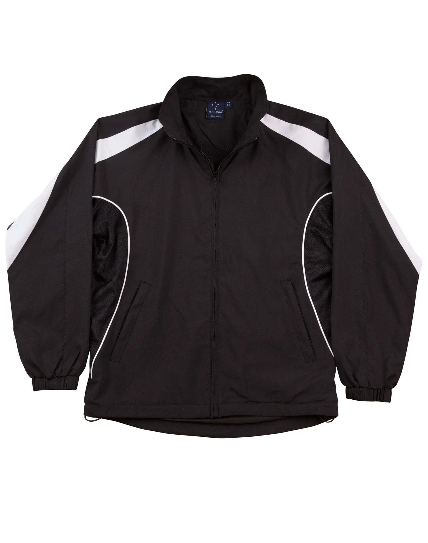 Legend Adults Warm Up Jacket JK53 Casual Wear Winning Spirit XS Black/White