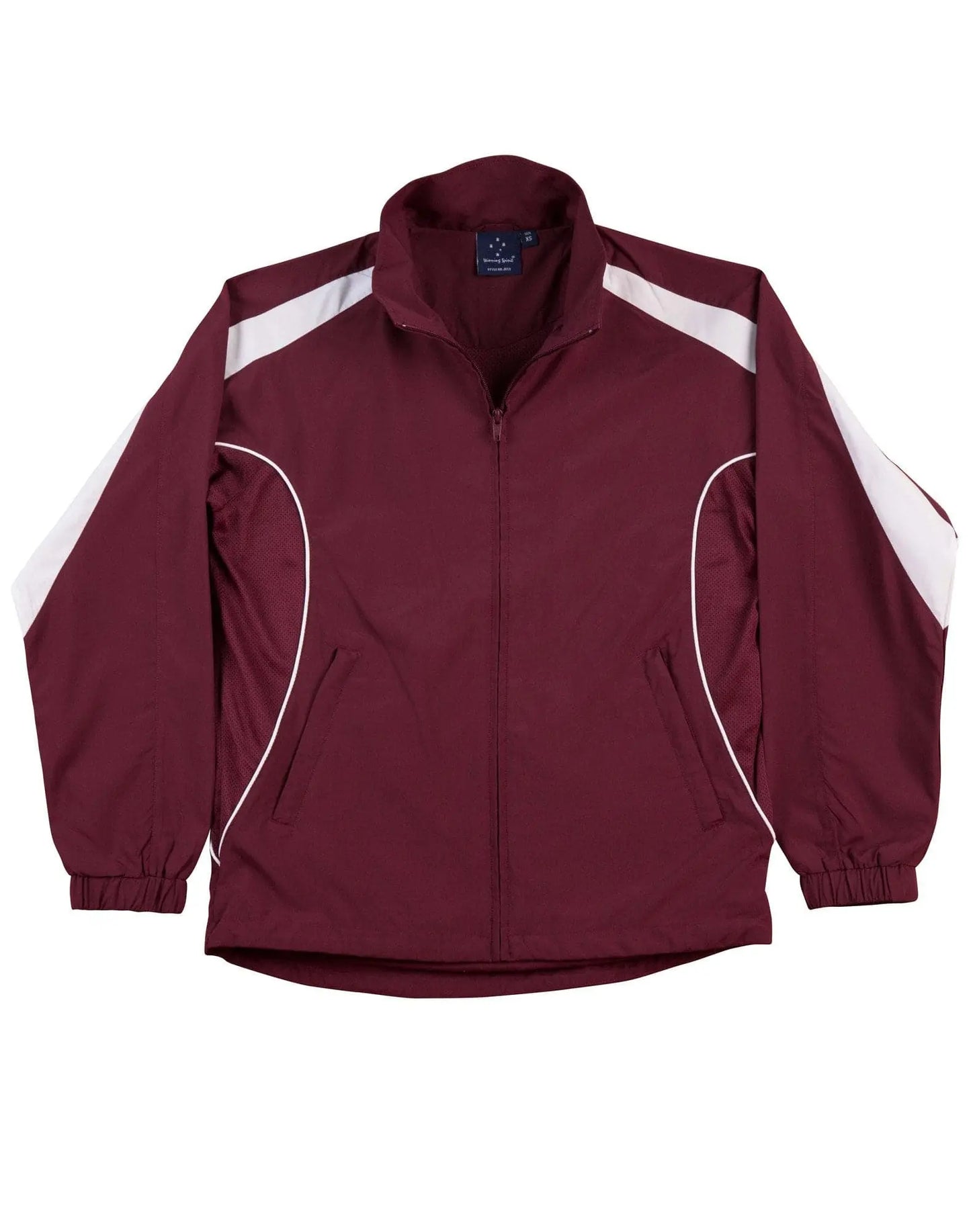 Legend Adults Warm Up Jacket JK53 Casual Wear Winning Spirit XS Maroon/White